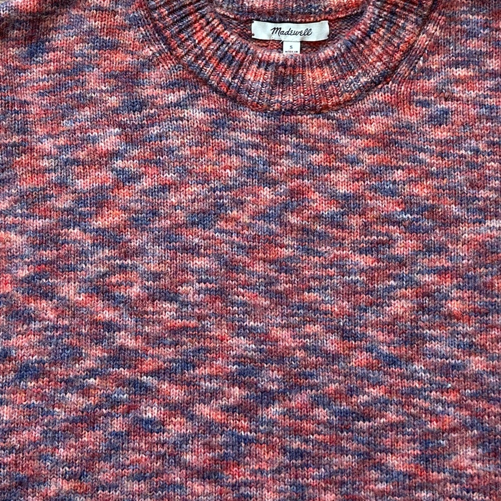 Madewell Women’s Space-Dyed Birchmont Side-Button Pullover Sweater Size Small - Picture 5 of 7